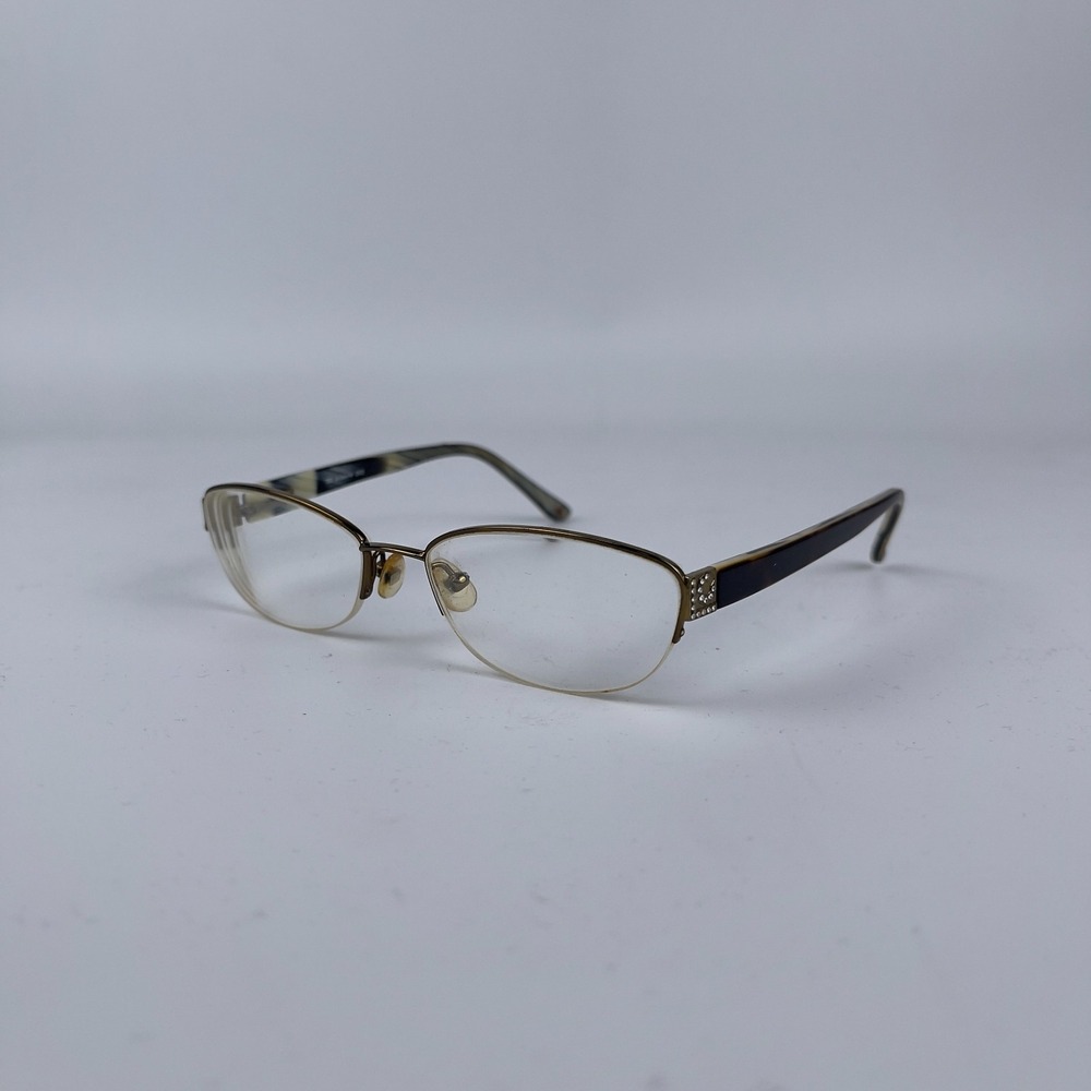 Liz Claiborne L271 UV2 Unisex Adult Eyeglasses Frame Black Half Rim 52-17-130 mm